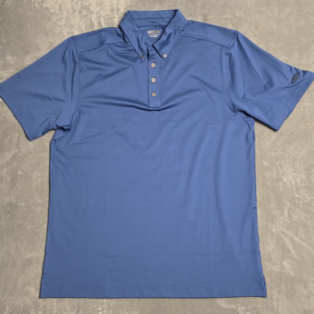 OGIO Performance Gauge Stretch Golf Polo Men's XL Blue  OG122
